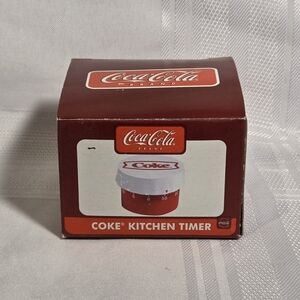 Coca Cola Red and White Kitchen Timer With Box